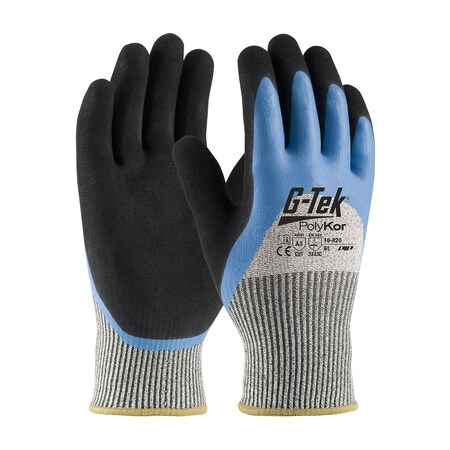 Pip Seamless Knit PolyKor Blend Glove w/Acrylic Lining and Double-Dip Latex MicroSurface Grip, 12PK 16-820/M
